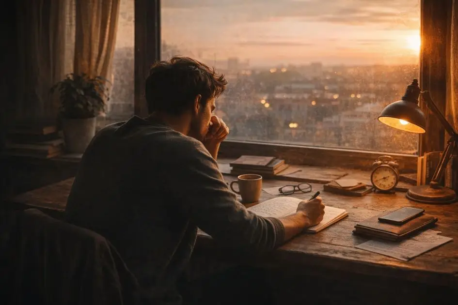 person feeling lost in career thinking about future direction